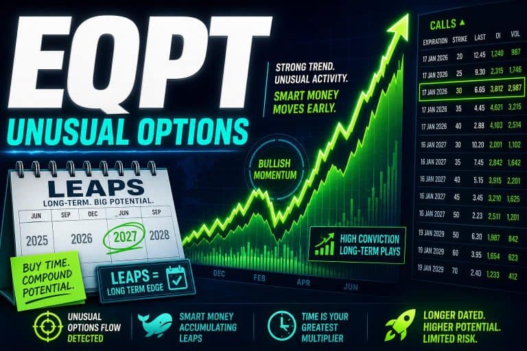 EQPT Unusual Options Alert: A $9.9M LEAPS Bull Call Spread Bets on a Near-Triple by January 2027